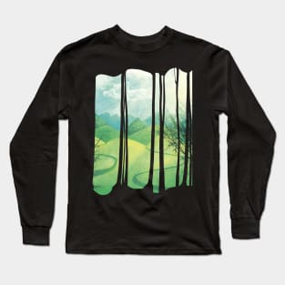 Green Mountains Long Sleeve T-Shirt